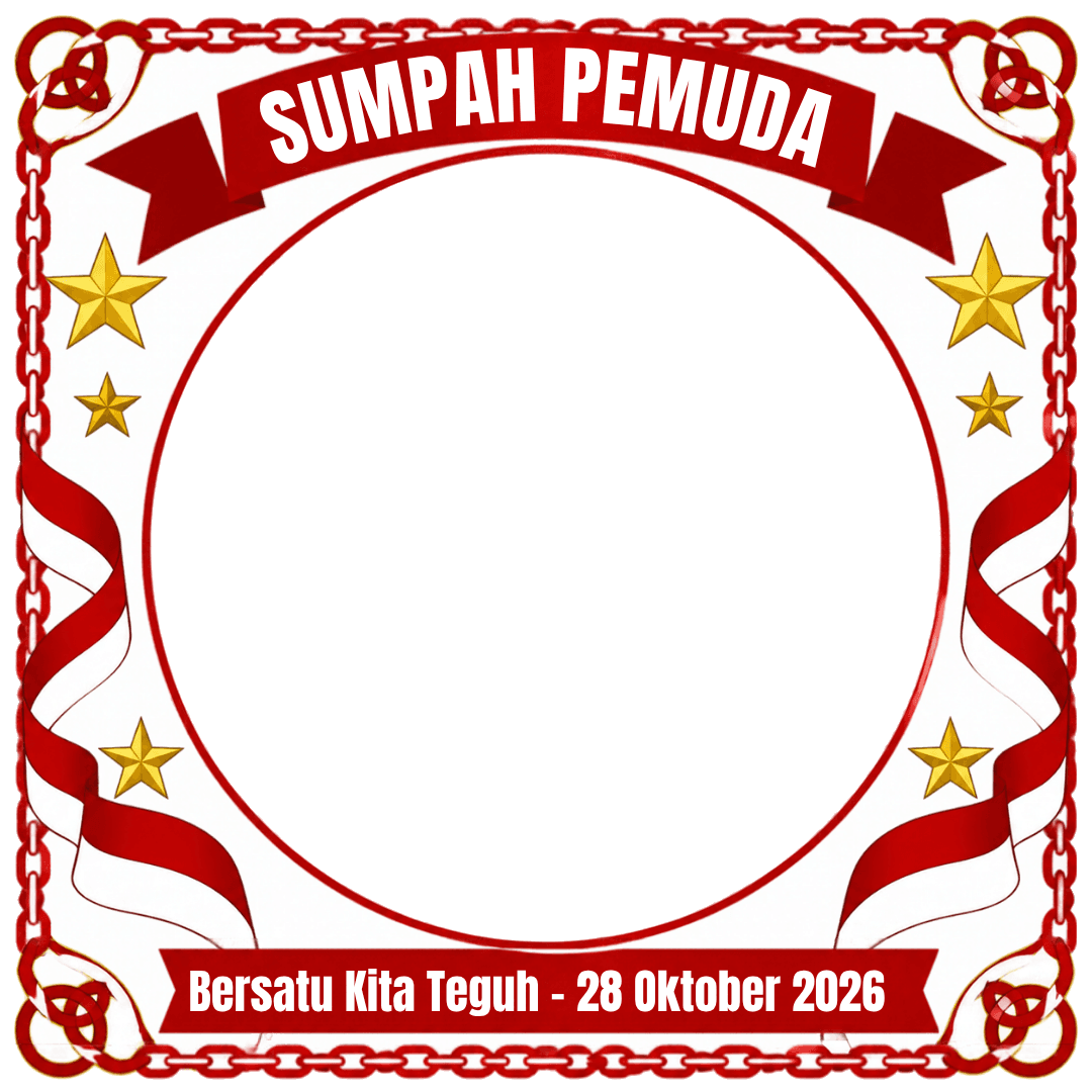 Bingkai Sumpah Pemuda 2026 - Bersatu Kita Teguh